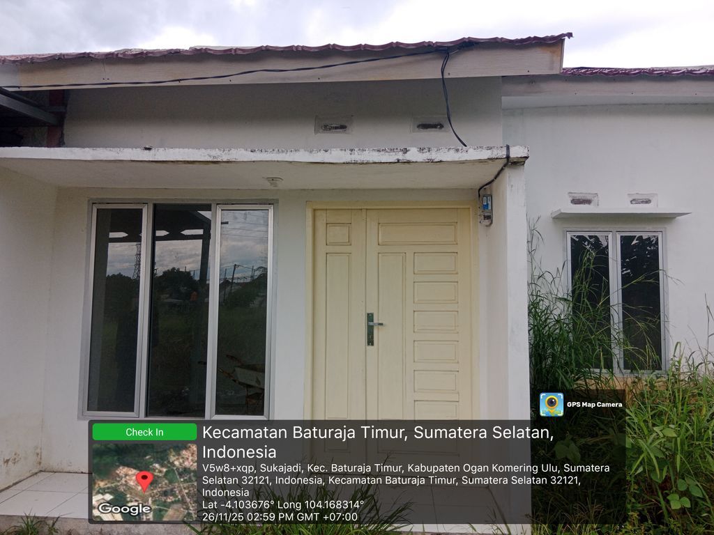 foto tampak rumah tipe 36 subsidi cuoupel perumahan ZAFIRLAND BATURAJA