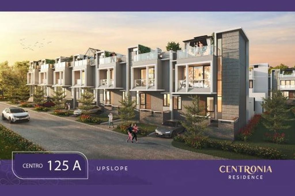 foto tampak rumah tipe CENTRO 125 A perumahan Centronia Residence