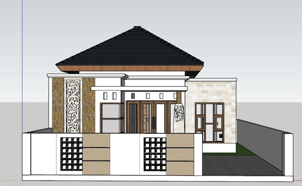 foto tampak rumah tipe 45/100 perumahan Perumahan Umah Melah Exclusive