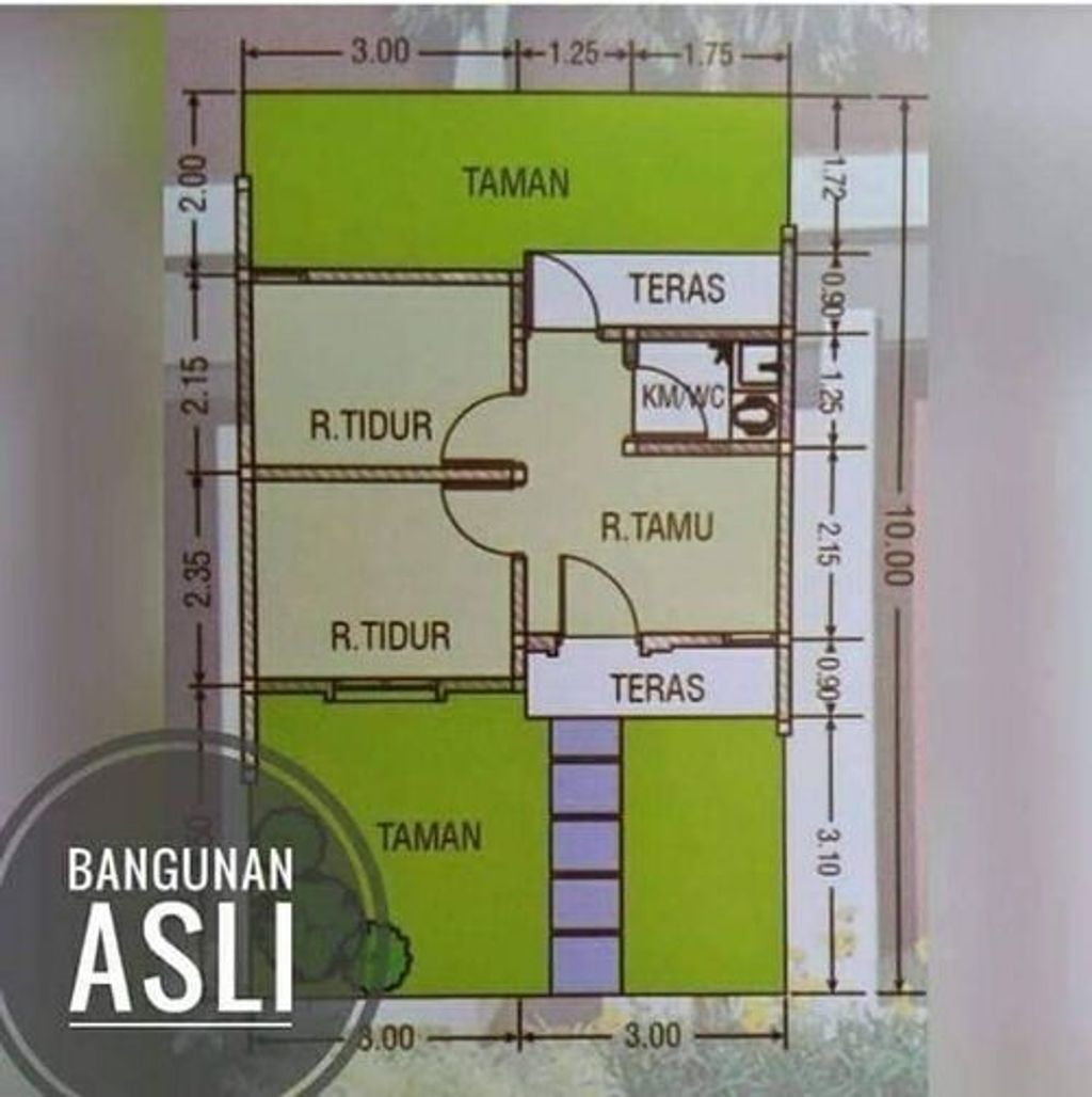 foto denah rumah tipe NEW VKK perumahan VILLA KENCANA KARAWANG