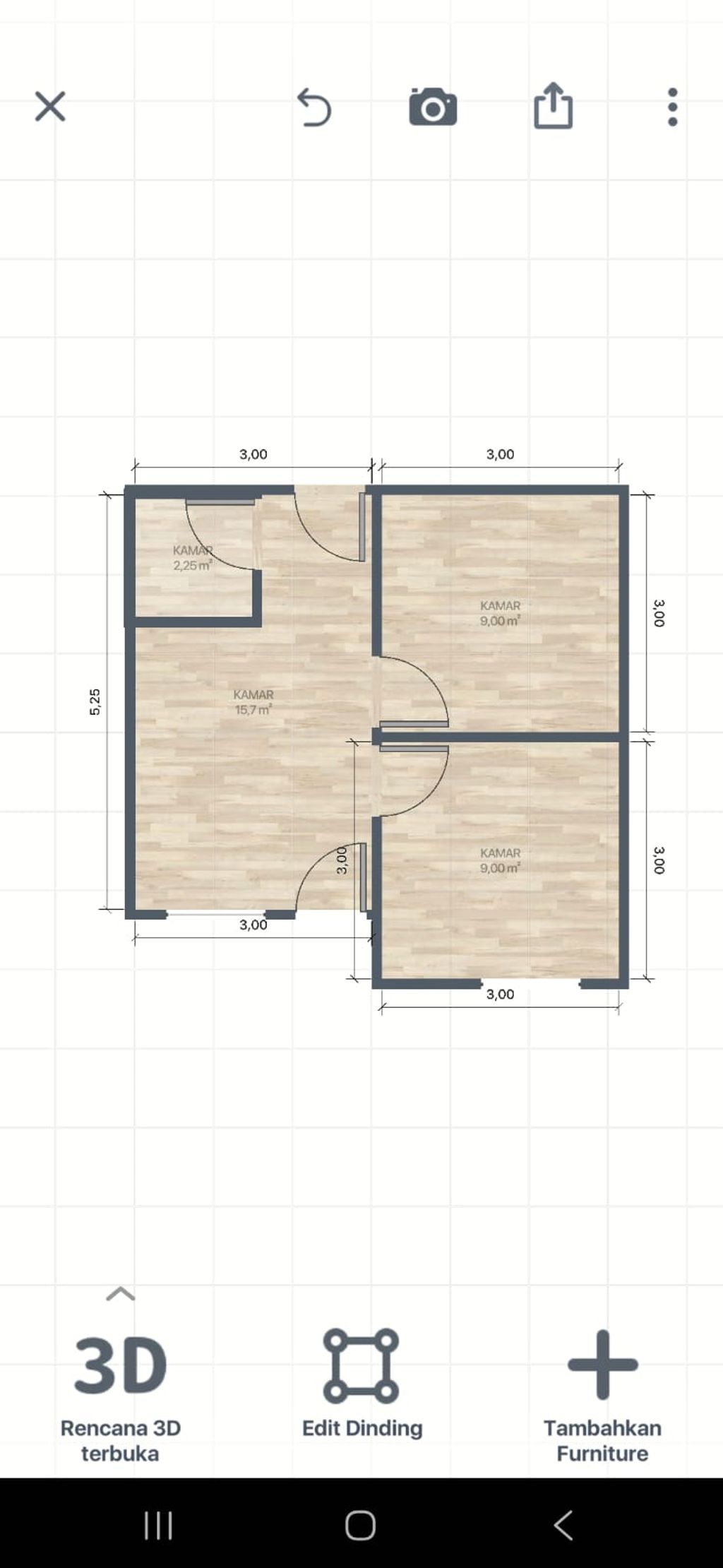 foto denah rumah tipe 36 perumahan ASIK JAYA RESIDENCE 4