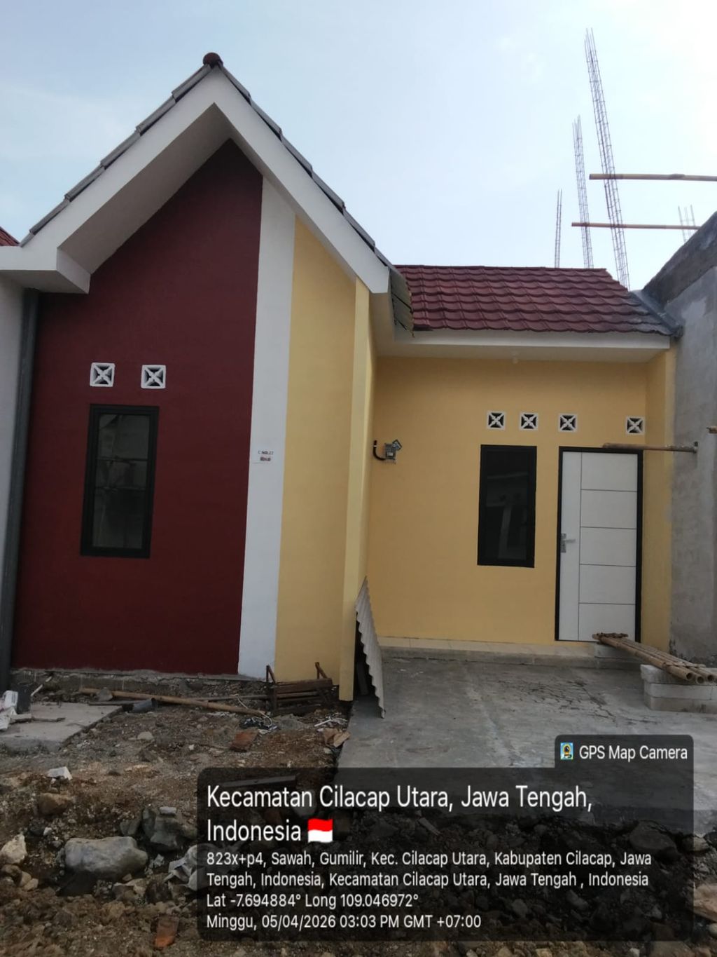 foto tampak rumah tipe SUBSIDI BLOK C NO.30 perumahan MAHKOTA SULTAN BISMA