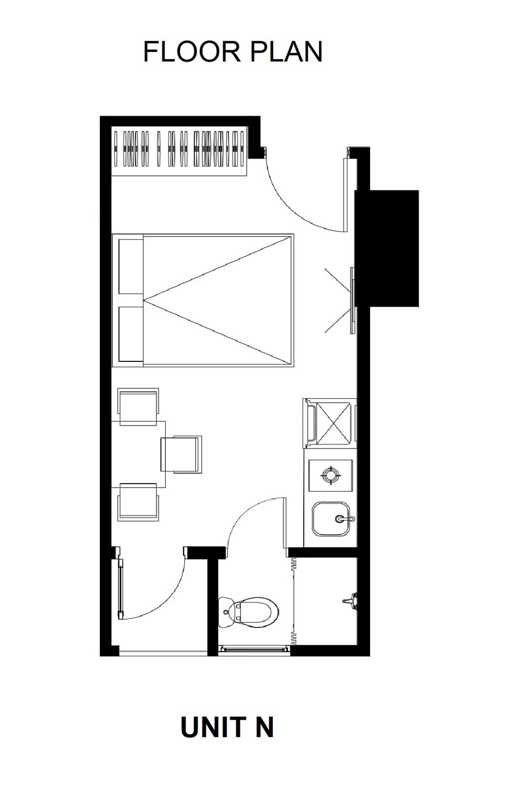 foto denah rumah tipe Tower B - N perumahan Meikarta