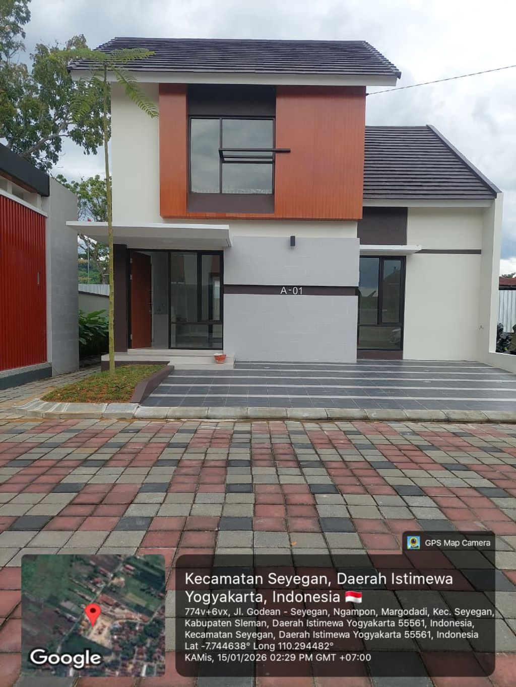 foto tampak rumah tipe 60 perumahan Puri Sehati Seyegan