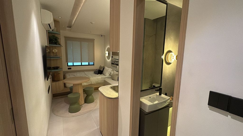 foto tampak rumah tipe Tower B - R perumahan Meikarta