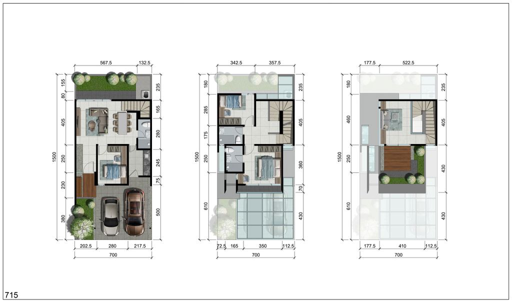 foto denah rumah tipe HESSONITE (H10/008) perumahan PERUMAHAN CITRALAND TALLASA CITY