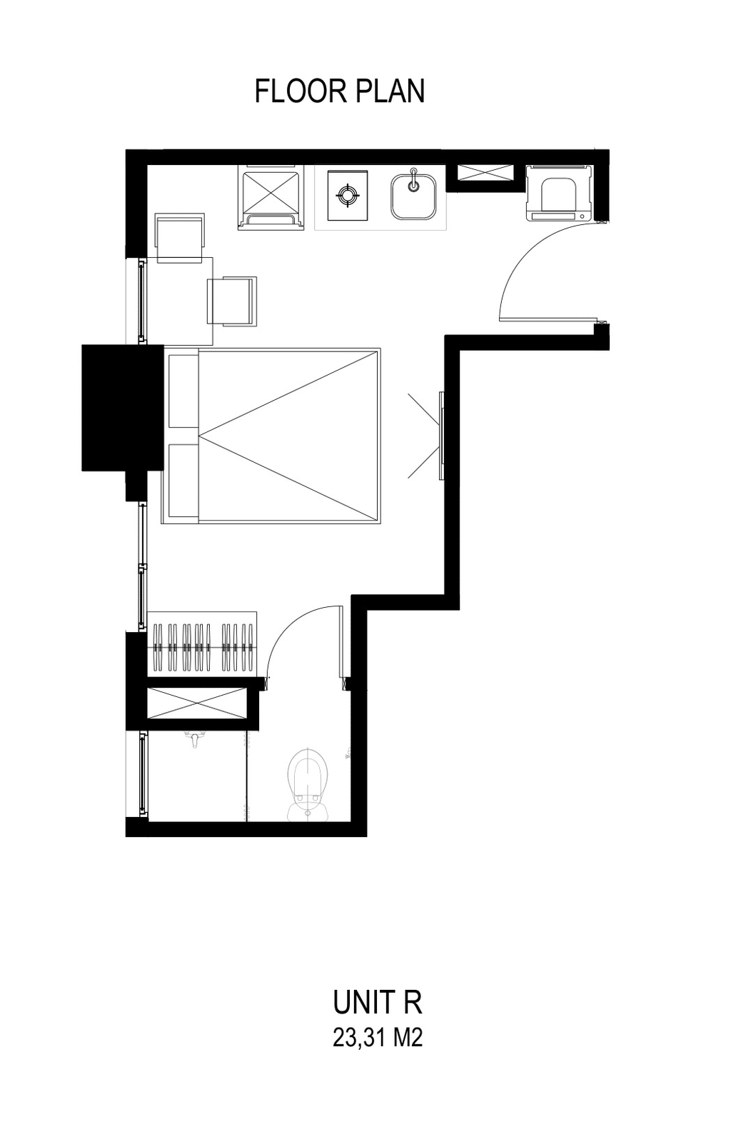 foto denah rumah tipe Tower B - R perumahan Meikarta