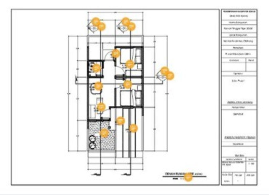 foto denah rumah tipe 30/60 perumahan GRIYA MUKTI RESIDENCE TAHAP III