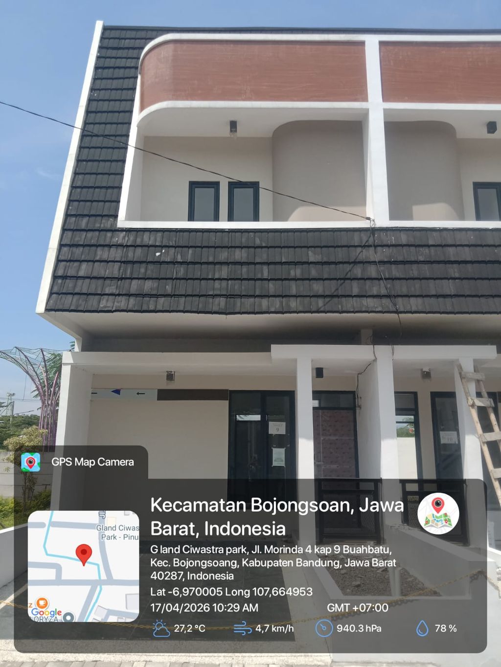 foto tampak rumah tipe 54 Compact 3 Kamar HC (639) perumahan G-Land Ciwastra Park 2