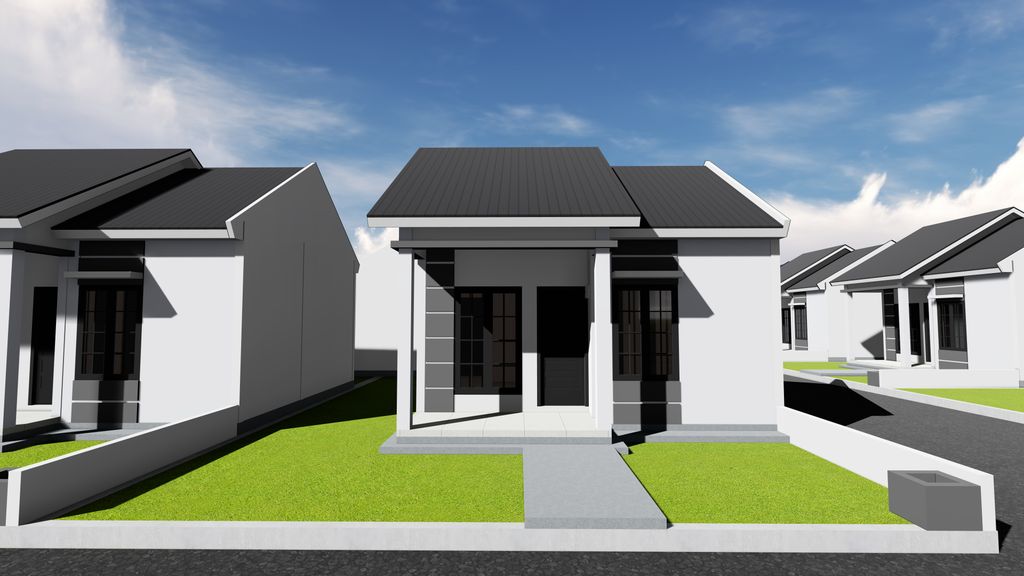 foto tampak rumah tipe Subsidi perumahan GRAND DITE CAWANG