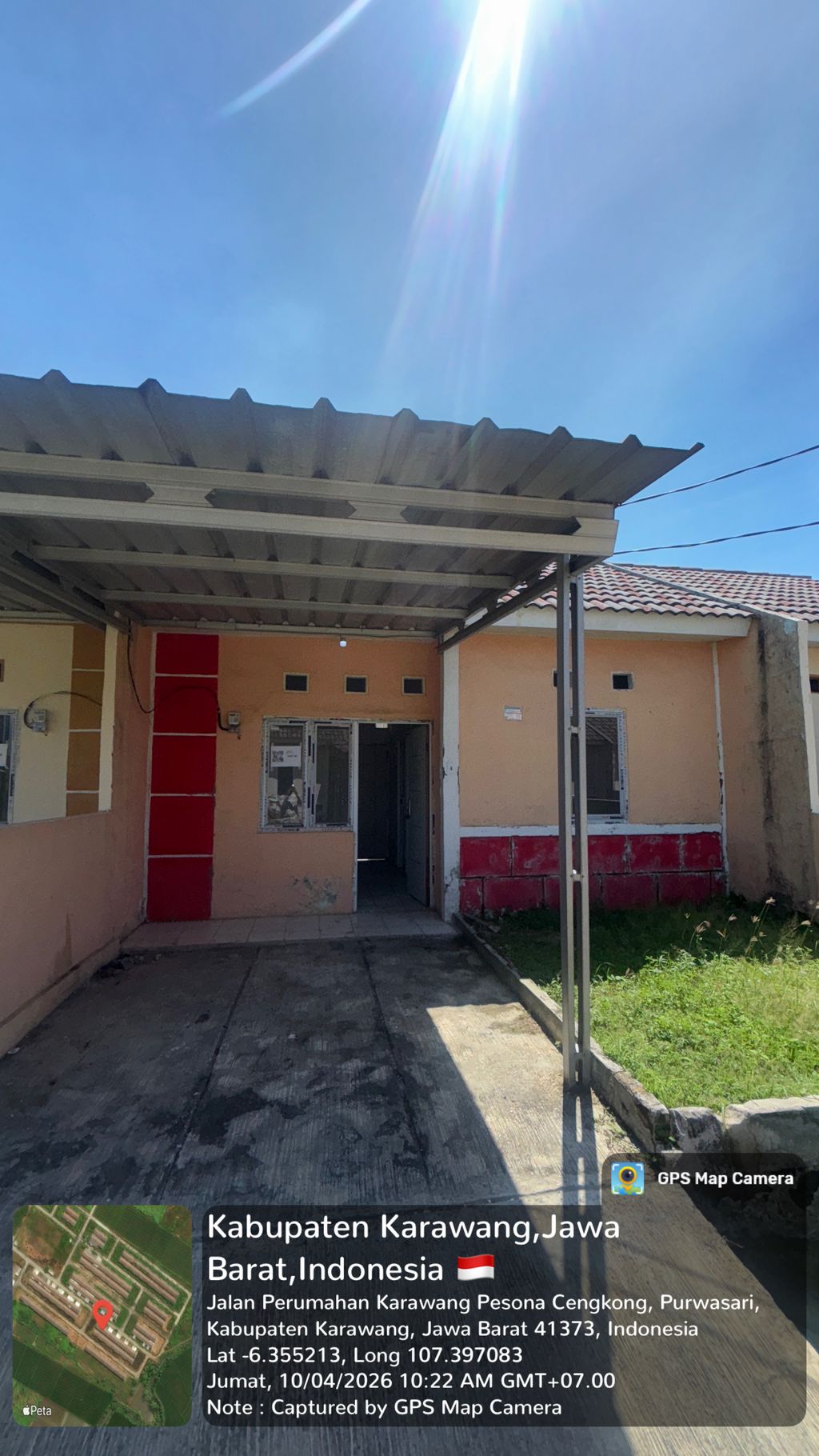foto tampak rumah tipe 29/60 NEW perumahan PESONA CENGKONG ASRI 1
