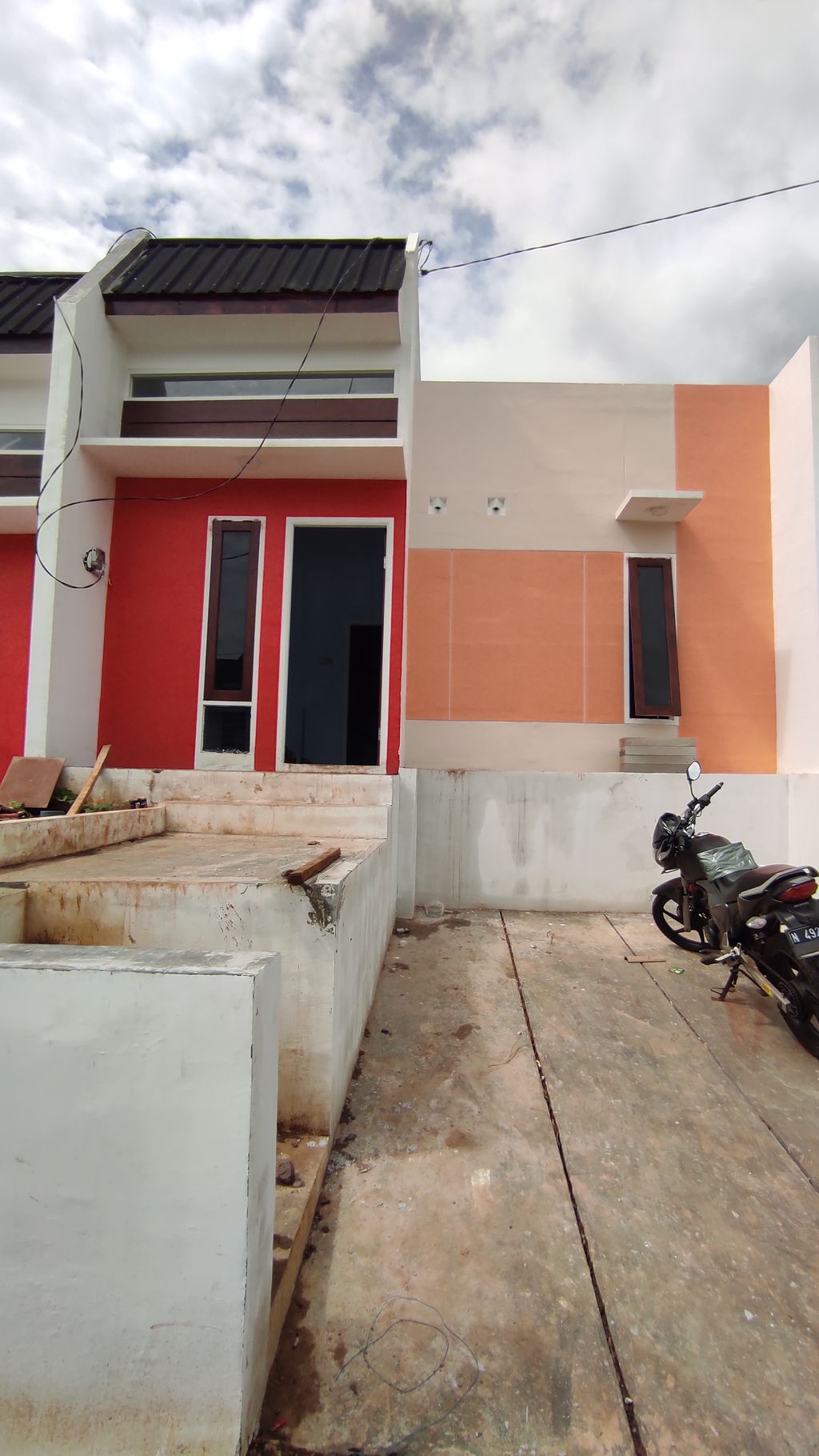 foto tampak rumah tipe 25/66 perumahan Rubyland Residence
