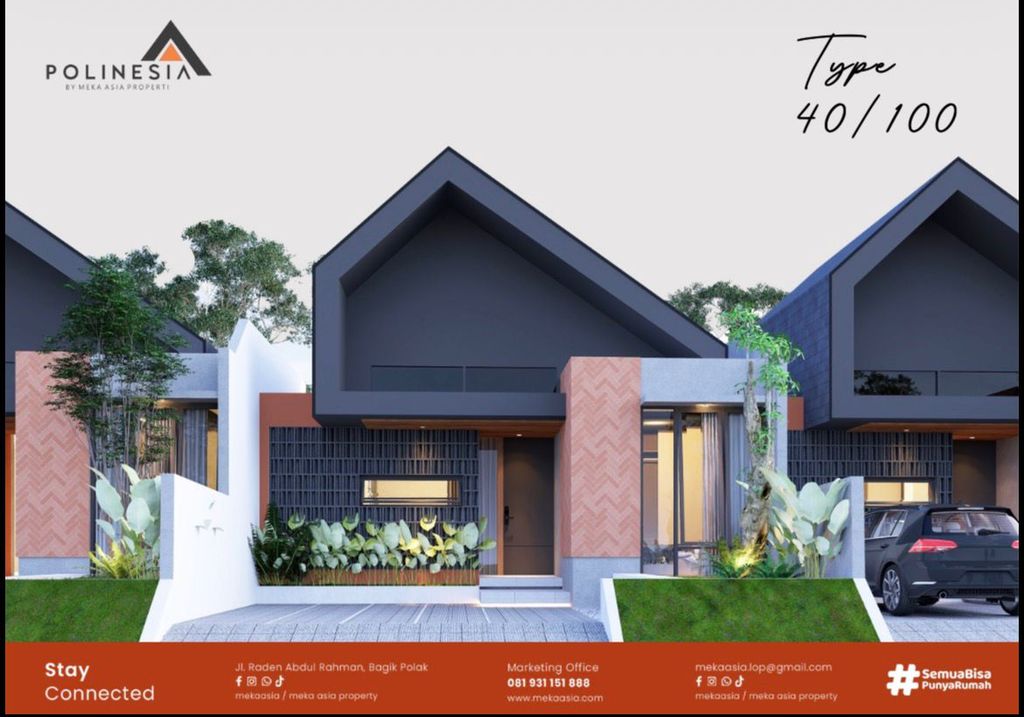 foto tampak rumah tipe KOMERSIL perumahan POLINESIA