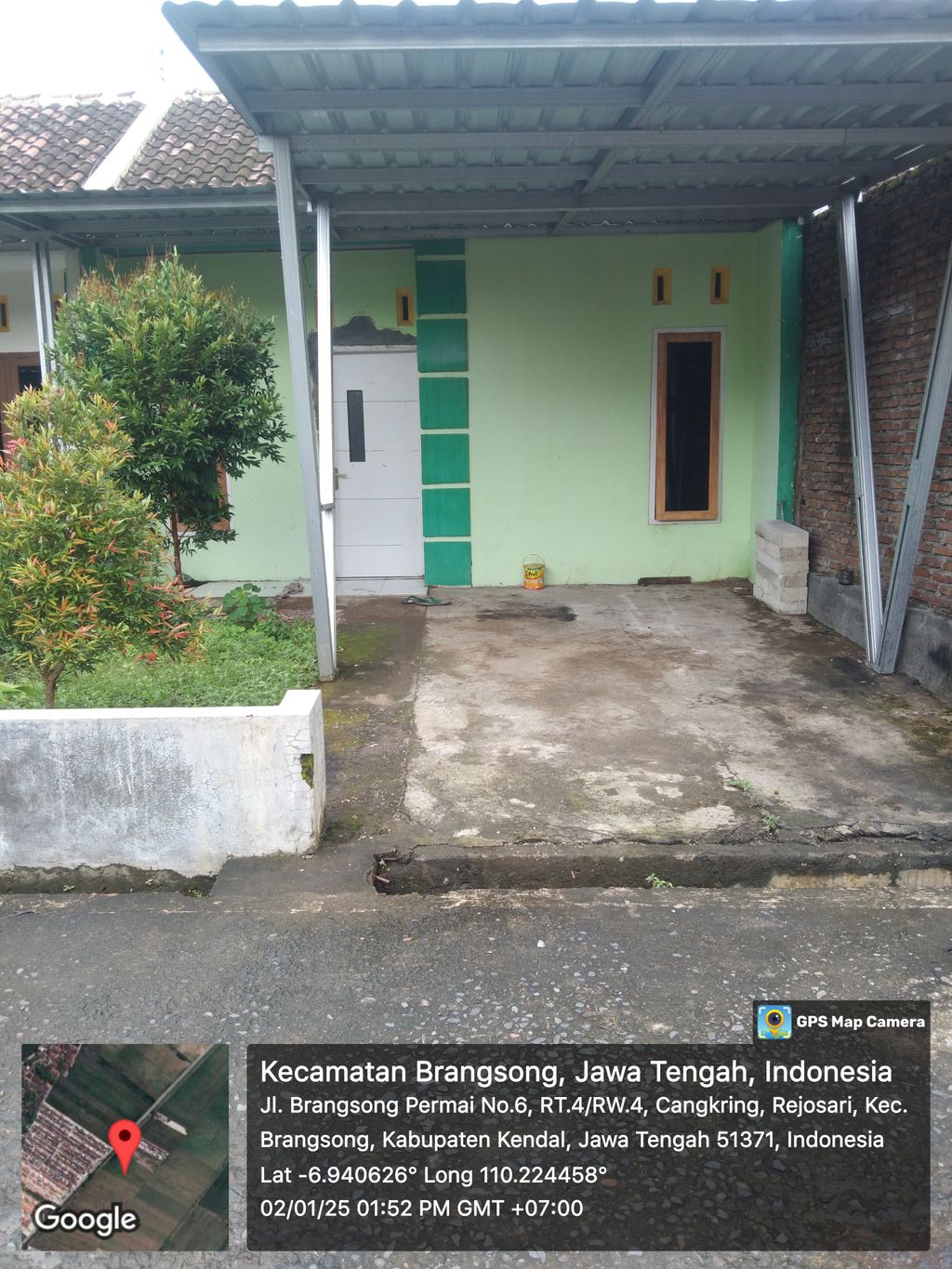 foto posisi tengah perumahan BRANGSONG PERMAI
