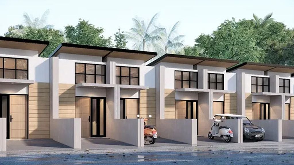 foto tampak rumah tipe 31/27 A perumahan ALANA REGENCY WONOREJO