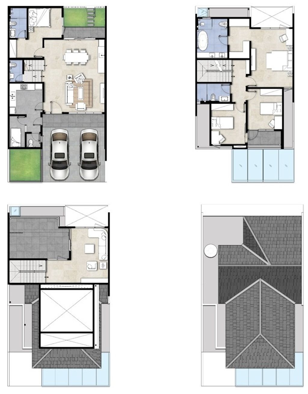 foto denah rumah tipe SUN-9X16 perumahan Tierra Soho Avenue dan Tierra Residence