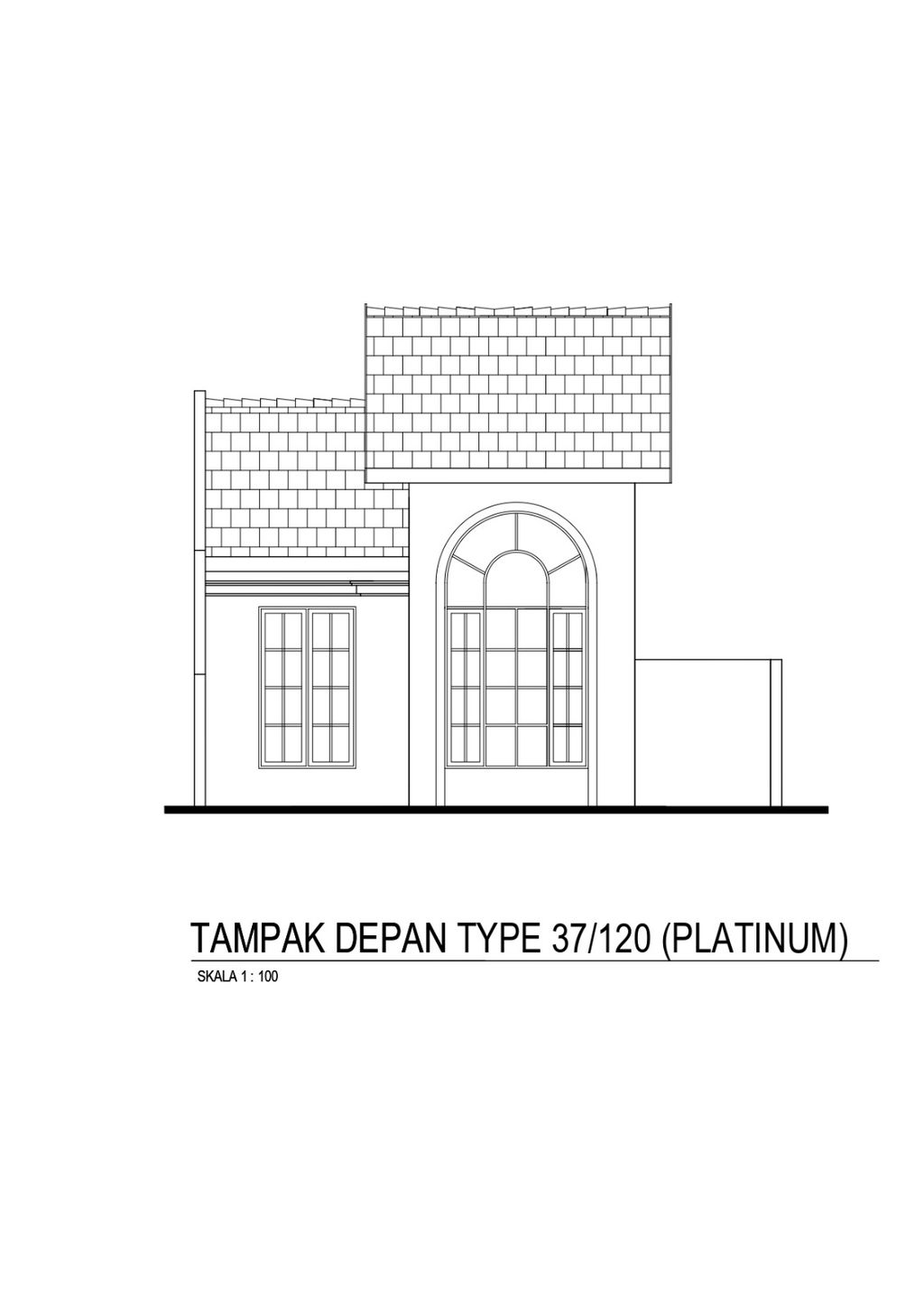 foto tampak rumah tipe Platinum perumahan KHAYANGAN RESIDENCE