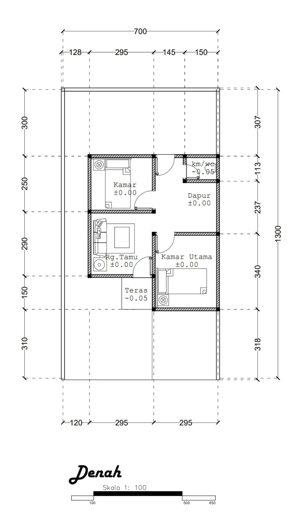 foto denah rumah tipe 36 perumahan ISTANA CITY 2