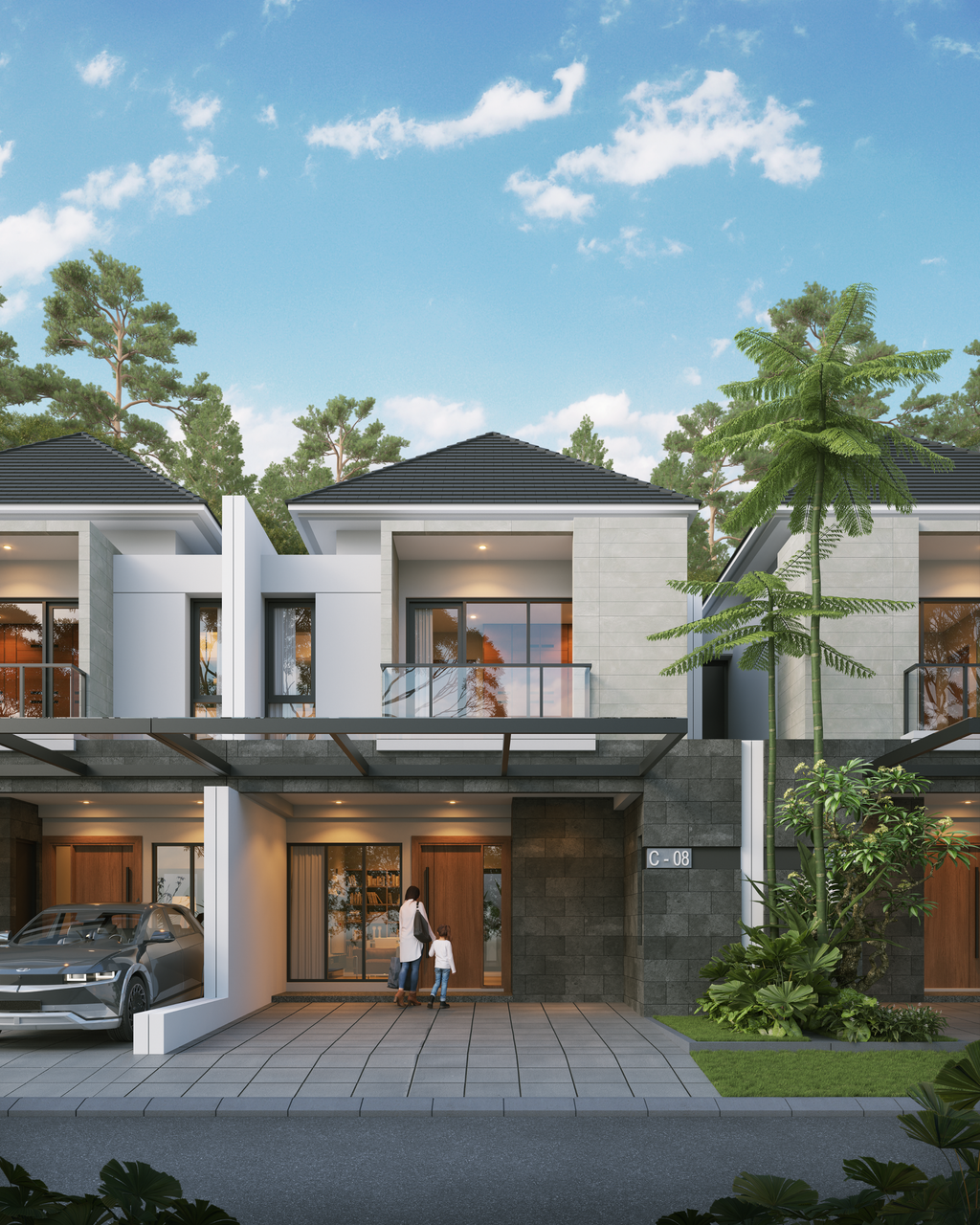 foto tampak rumah tipe NOVA-7X15 perumahan Tierra Soho Avenue dan Tierra Residence
