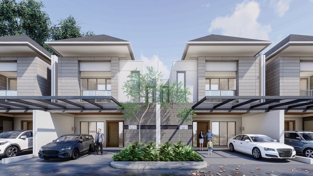 foto tampak rumah tipe MOON-8X16 perumahan Tierra Soho Avenue dan Tierra Residence