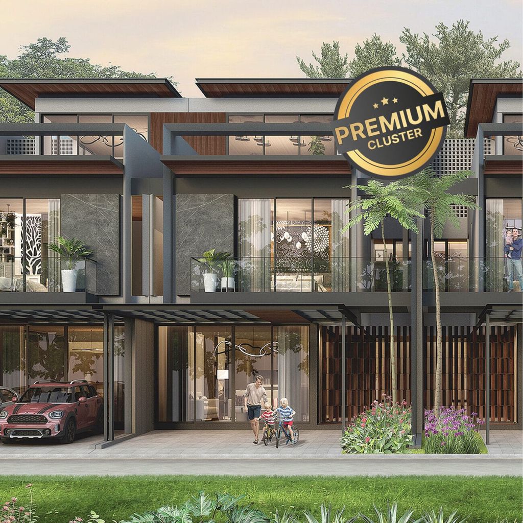 foto tampak rumah tipe Virelin Deluxe Attic perumahan CITRALAND THE GREENLAKE SURABAYA
