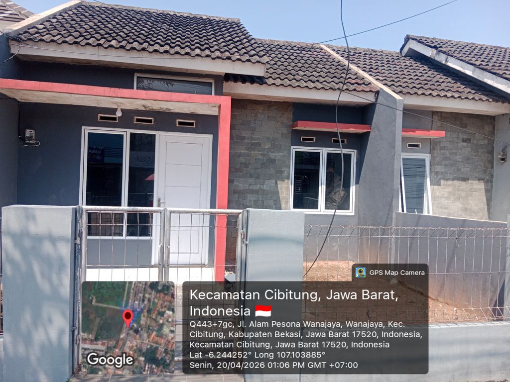 foto tampak rumah tipe 36/78 kom perumahan Alam Pesona Wanajaya