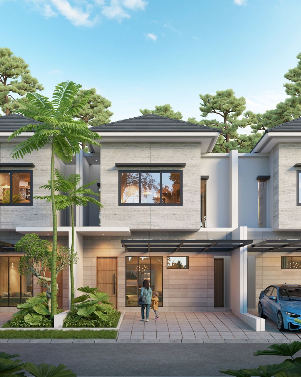 foto tampak rumah tipe CAPELLA-7X15 perumahan Tierra Soho Avenue dan Tierra Residence
