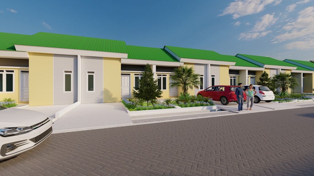 foto tampak rumah tipe 36 perumahan BUMI CILELLANG MAS 3