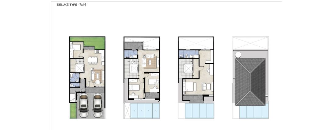 foto denah rumah tipe STAR-7X16 perumahan Tierra Soho Avenue dan Tierra Residence