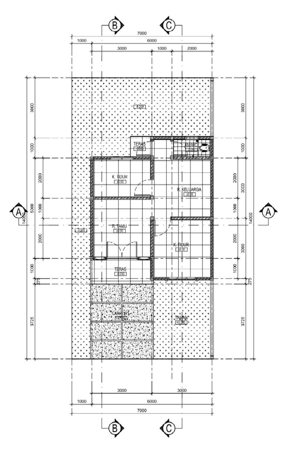 foto denah rumah tipe SUBSIDI 36/115 perumahan MAHKOTA BINTAN RESIDENCE 6