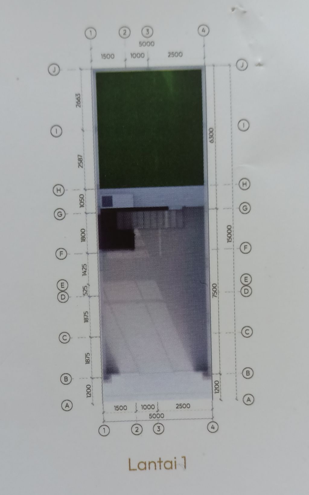 foto denah rumah tipe RUKO GRAND PESONA 2LT M.01 (NO. 14) perumahan GRAND PESONA