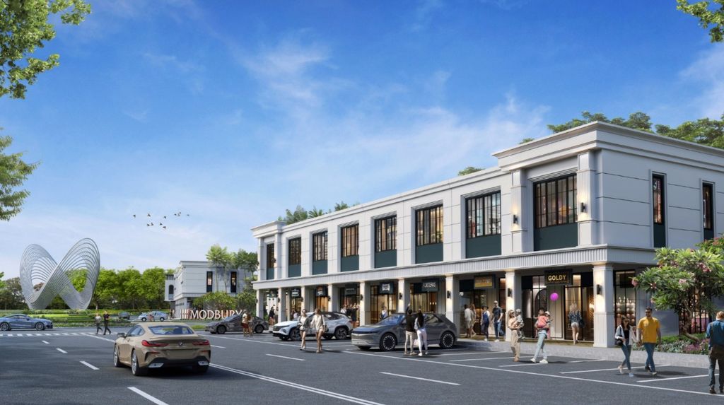 foto tampak rumah tipe RUKO THE AVENUE 5 HOEK VARIAN perumahan CITRALAND CIBUBUR CLUSTER MODBURY