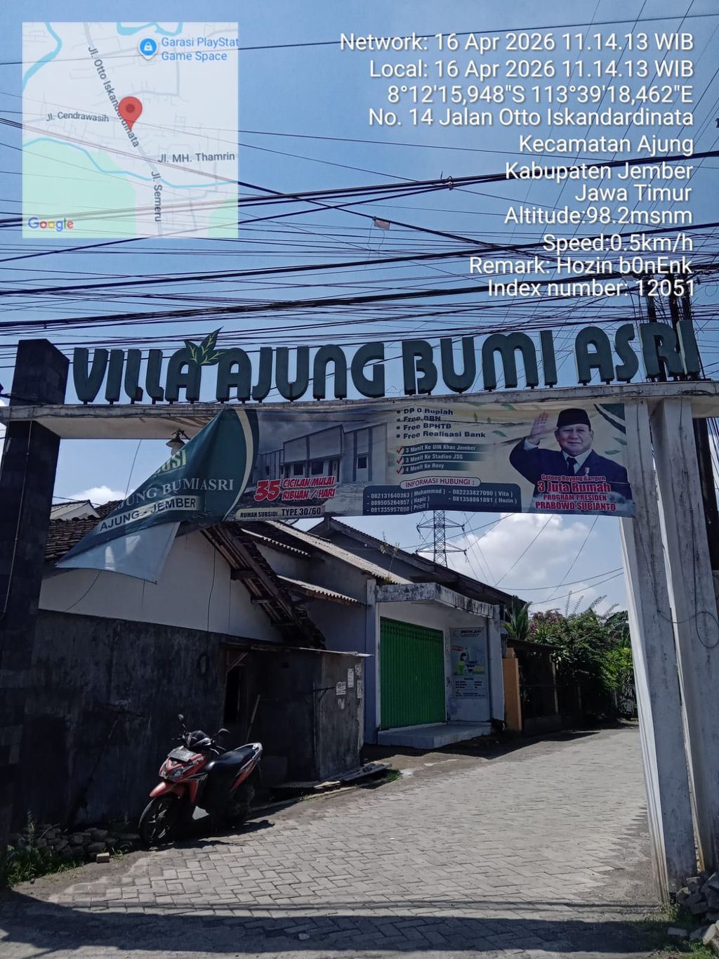 foto gerbang perumahan VILLA AJUNG BUMI ASRI TAHAP II