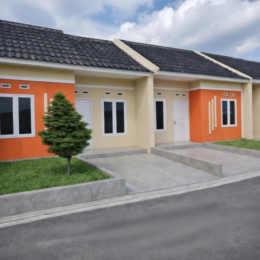 foto tampak rumah tipe Subsidi 1 perumahan Bukit Refah Residence Cianjur
