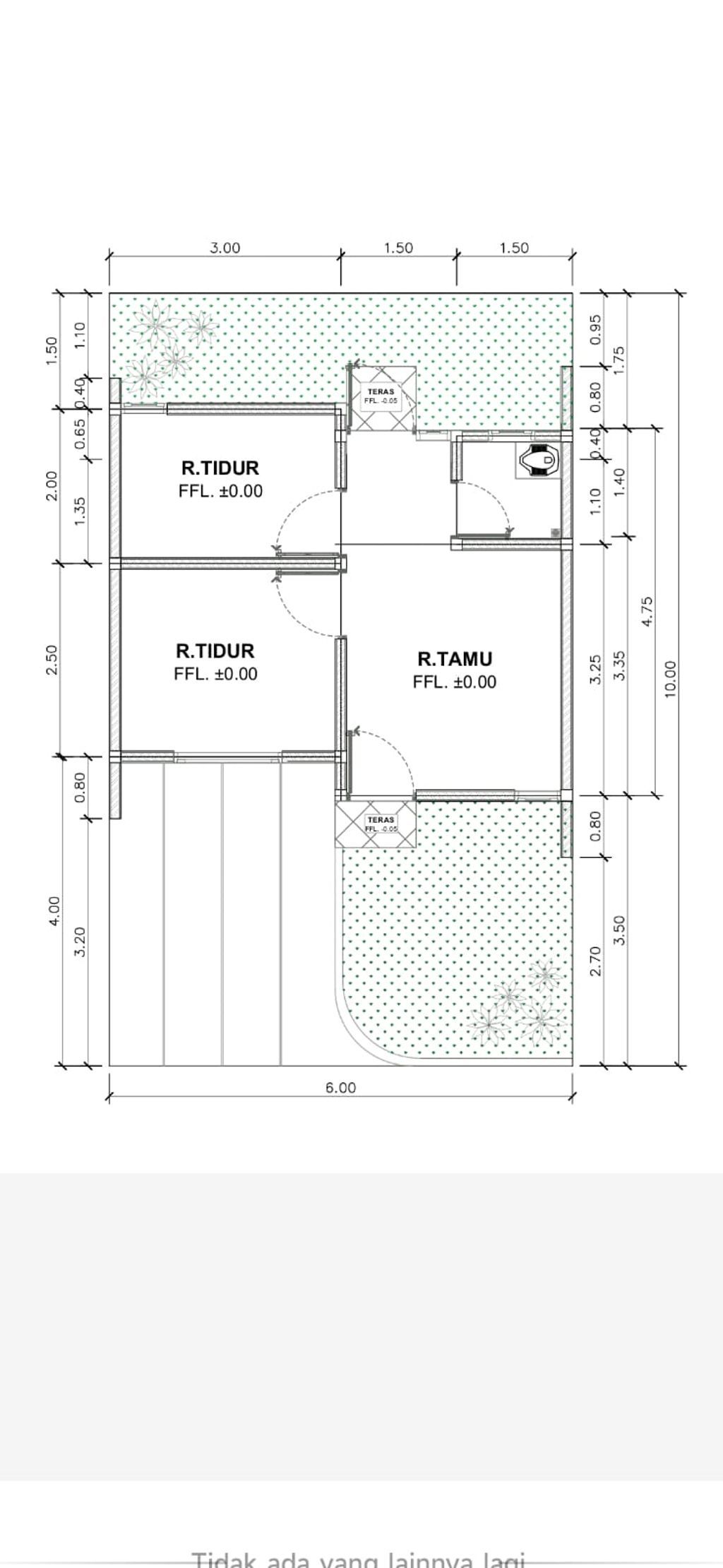 foto denah rumah tipe T 30 perumahan Rancaekek Permai 2