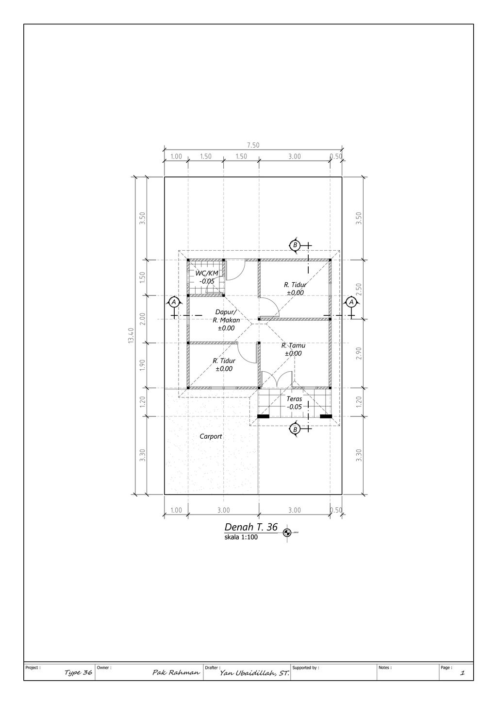foto denah rumah tipe RH PROPERTY RESIDENCE 6 perumahan RH PROPERTY RESIDENCE 6