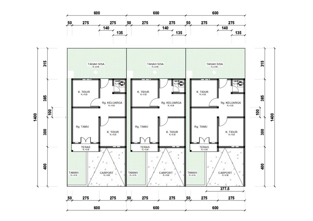 foto denah rumah tipe 36 perumahan TINGGOLOLI RESIDENCE 2