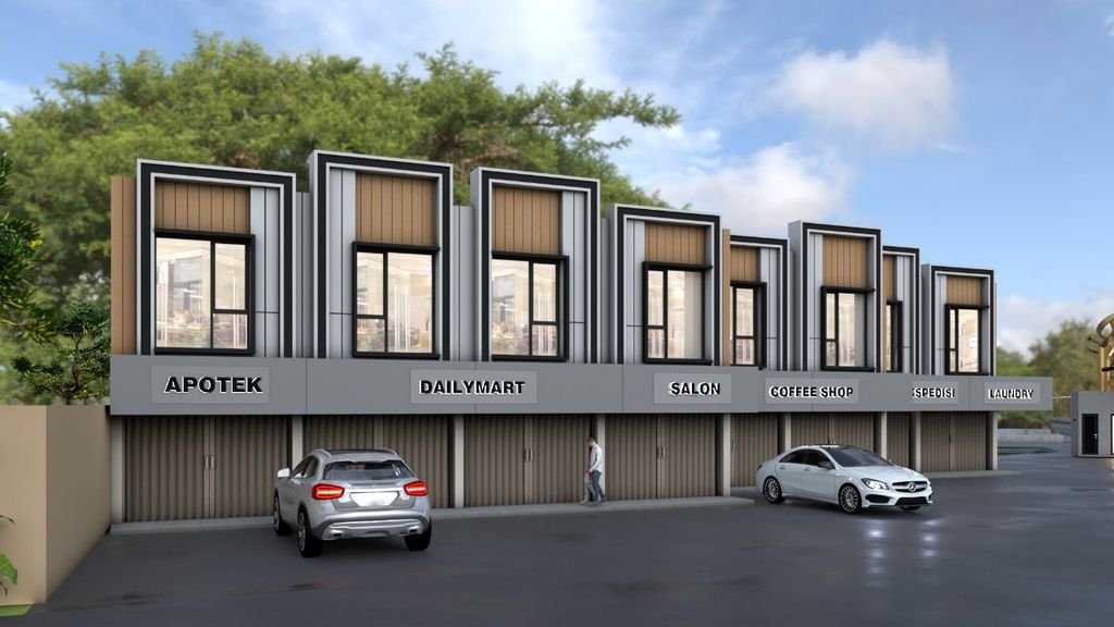 foto tampak rumah tipe RUKO AA (48/72) perumahan RUKO HARMONI PARK BEKASI