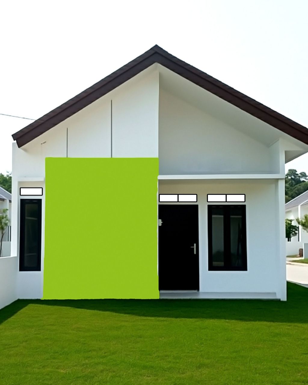 foto tampak rumah tipe 36 perumahan PURI INDAH HKS6