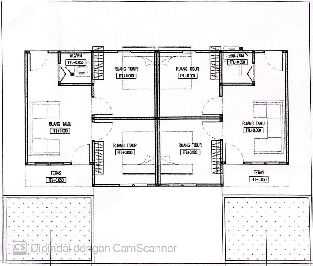 foto denah rumah tipe PERUMAHAN GESYA GURINDAM 3 36/101 (Subsidi) perumahan GESYA GURINDAM 3