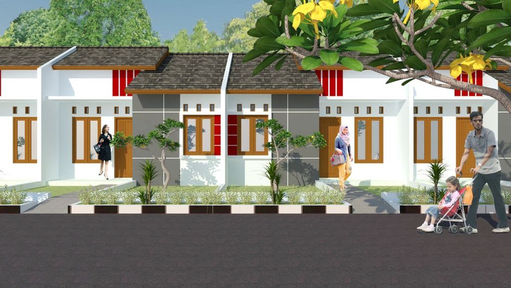 foto tampak rumah tipe 27/60 perumahan PILAR MAS PERSADA