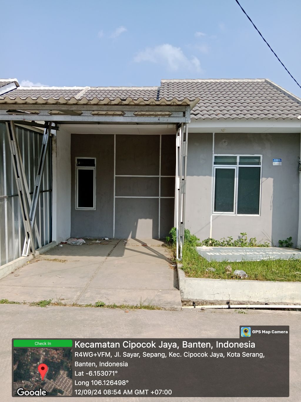 foto tampak rumah tipe 30/60 perumahan Puri Sava Gelam Pakel