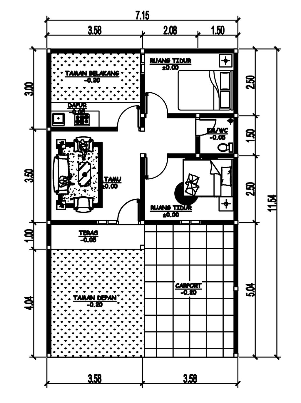 foto denah rumah tipe 40 perumahan IRFAI PREMIUM ESTATE