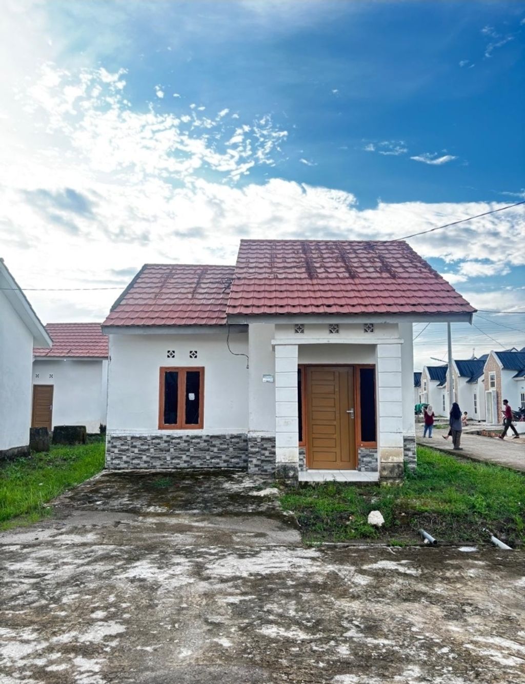 foto tampak rumah tipe KCMI MINIMALIS perumahan KHAIR CITRA MAKMUR INDAH KCMI
