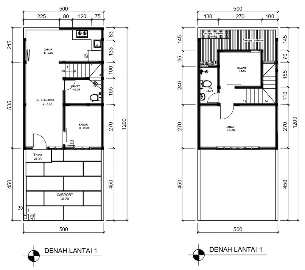 foto tampak rumah tipe 54 Compact High Ceiling (3KT) (594) perumahan G-Land Ciwastra Park 2