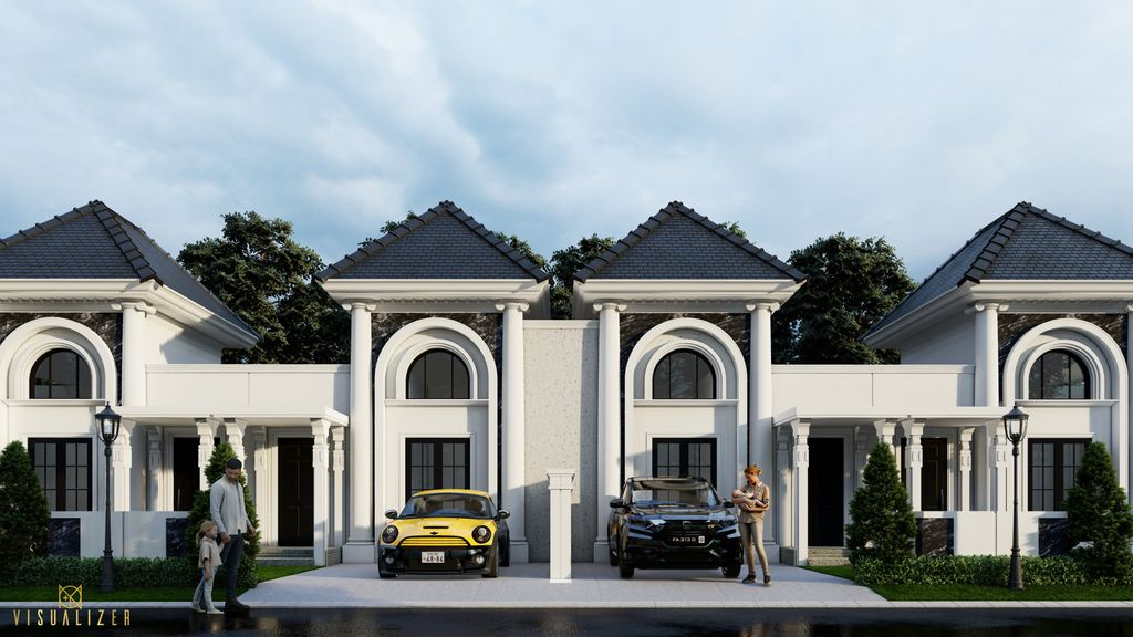 foto tampak rumah tipe 40 perumahan ATLANTIS ICON