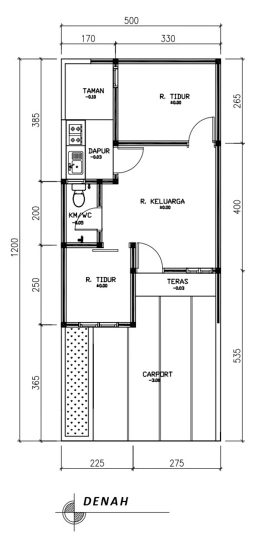 foto tampak rumah tipe 32 Compact (3 kamar) (260) perumahan Bukit Sukanagara Resort