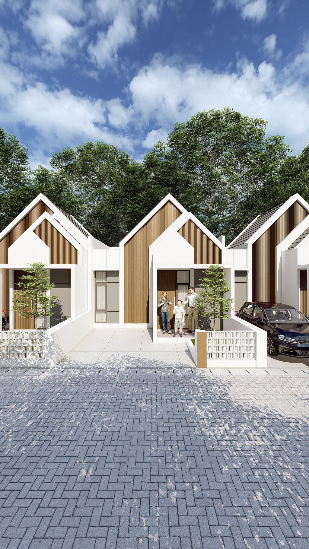 foto tampak rumah tipe 36/60 perumahan GRAND ROYAL CERME 2A
