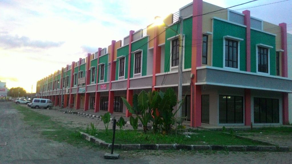 foto tampak rumah tipe Blok A-2 perumahan Cilegon Green Megablock