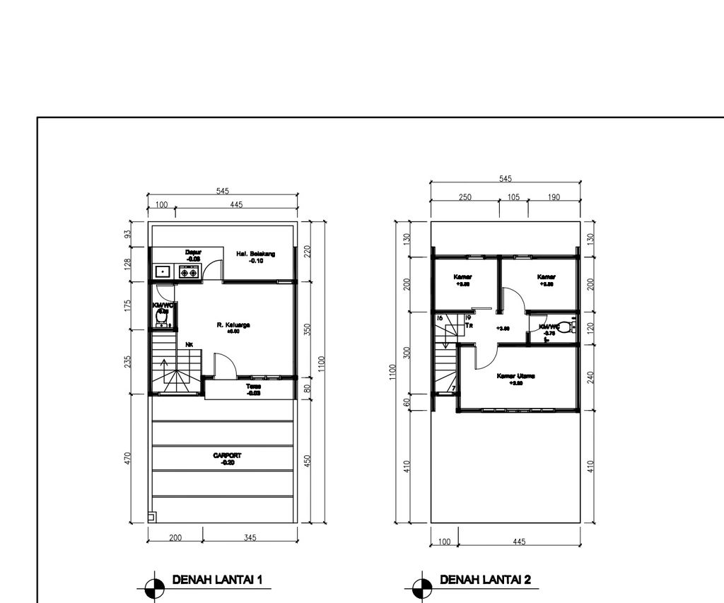 foto denah rumah tipe 51 Compact 3 Kamar HC (517) perumahan G-Land Ciwastra Park 2